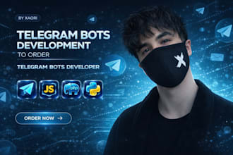 develop custom telegram and discord bots