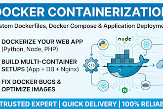 dockerize your web application and write docker compose files