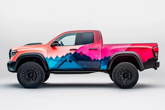 design car wrap, car livery, car decal, car sticker