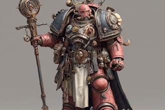 draw a your favorite warhammer 40k character