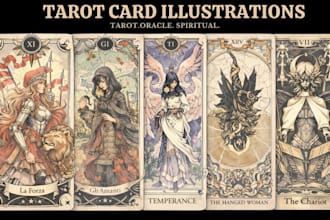 create custom tarot card deck spiritual zodiac oracle deck affirmation card