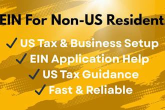 help non US residents get ein and handle US tax requirements