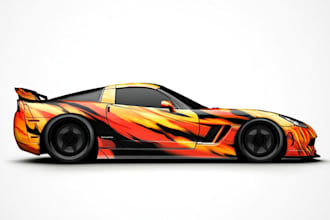 wrap design racing car wrap, car wrap design