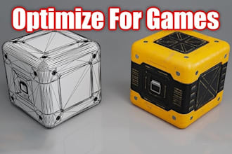 optimize 3d models for game and VR