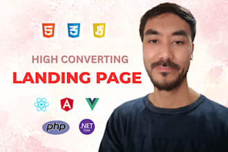 create high converting landing page for sales and leads