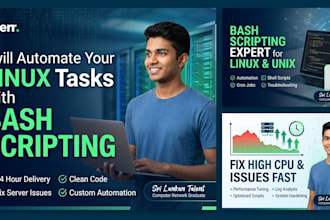 bash scripts and automate linux server tasks professionally