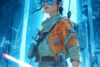 draw a star wars custom illustration or fan art