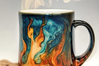 create fantastic coffee mug design, tumbler, mugs design