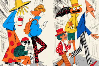 make draw artistic cartoon caricatures