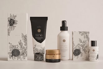 create packaging box dieline, die cut