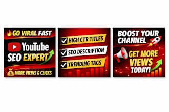 write viral youtube titles SEO description and tags
