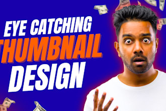design eye catchy youtube thumbnails