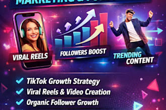grow your tiktok marketing, tiktok followers, tiktok page, viral reels