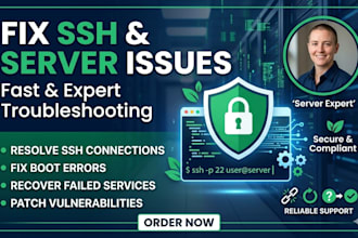 fix ssh login issues and secure your linux or windows server