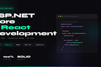 build a full stack web app with aspnet core and react js