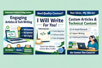 write professional technical and blog content