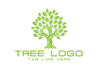 design awesome vintage tree logo