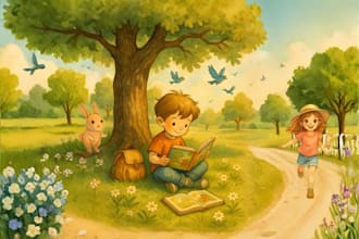 do african american children book illustration, children story book illustration