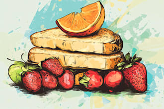 design food pop art of your food pop art