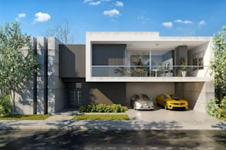 craft 2026 luxury villa, high end facade exterior, 2d floor plan, cgi arch video