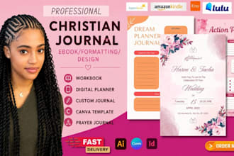 make christian journal, bible study workbook, devotional, prayer book, planner