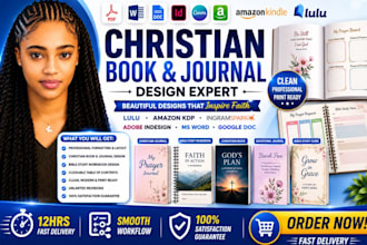 design christian journal, bible study workbook, devotional, prayer book, planner