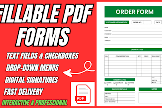 create professional fillable PDF forms