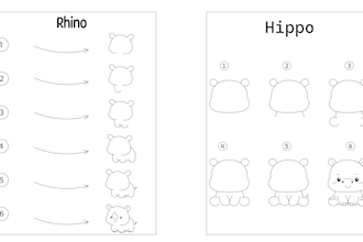 create an activity book on how to draw step by step