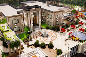 do modern 3d exterior design