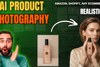 create realistic ai product photography with model and studio