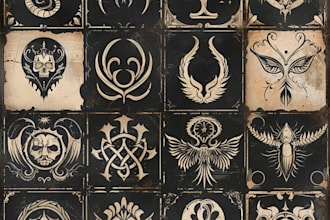 make dark art symbols