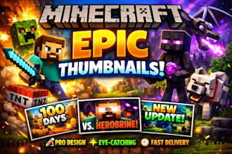 create viral minecraft thumbnail
