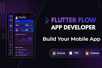 build a professional flutterflow mobile app with firebase backend