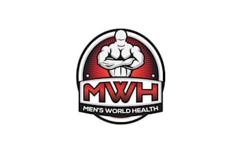 create attractive logo for a mens fitness brand