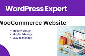 build a  woocommerce website or online store