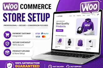 build a professional woocommerce online store with payment gateway