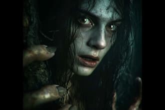 draw horror dark art character creature illustration cover