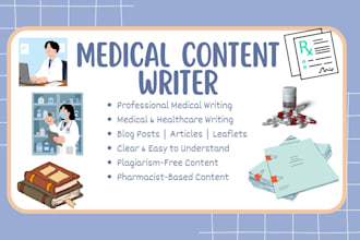create professional medical blog posts