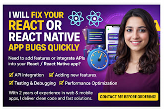 fix your react or react native app bugs quickly