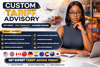 be your global custom tariff advisory consultant for trade