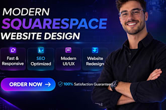 redesign sqaurespace website, design squarespace website for squarespace website