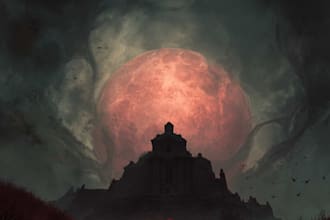 make a dark horror and fantasy horror character