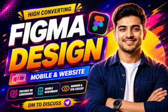 create figma design modern website UI UX design in figma, saas website