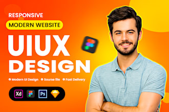 create figma design modern website UI UX design in figma, saas website