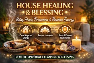 perform a powerful house healing and blessing for your home