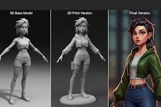 print and paint 3d nsfw character sculpt figurine tabletop for 3d printing