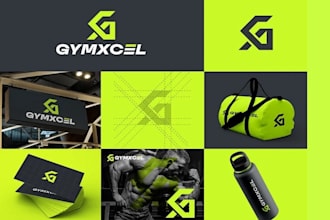 design gym, sports, fitness, health and clothing brand logo