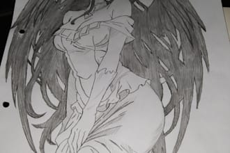 draw professional anime characters and custom tattoo designs