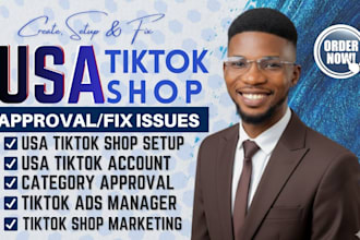 create, fix usa tiktok shop setup tik tok dropshipping tiktok category approval