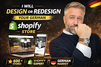 design or redesign your german shopify store website